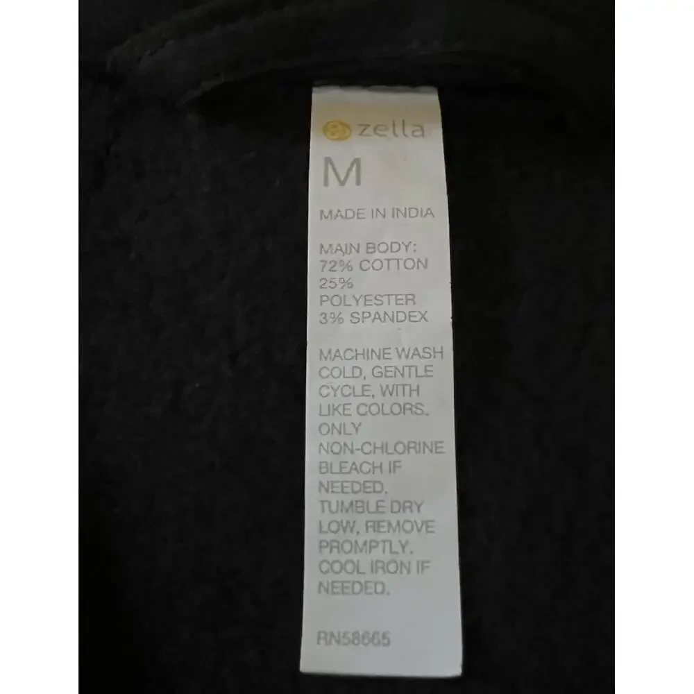 New Zella Cloud Fleece Longline Blazer  In Black Size M $99 - Picture 10 of 11